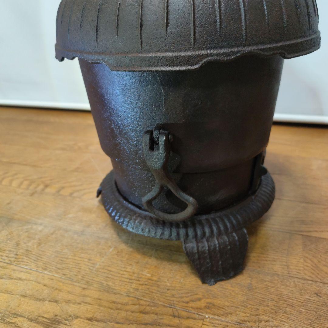 アンティーク 小ぶりの鋳鉄製薪ストーブ