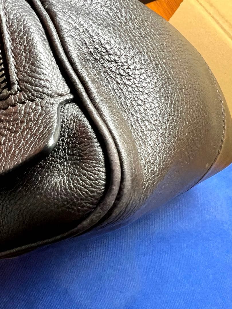 トッズ　TOD’S セカンドバッグ　Wジップ クラッチバック ダークブラウン