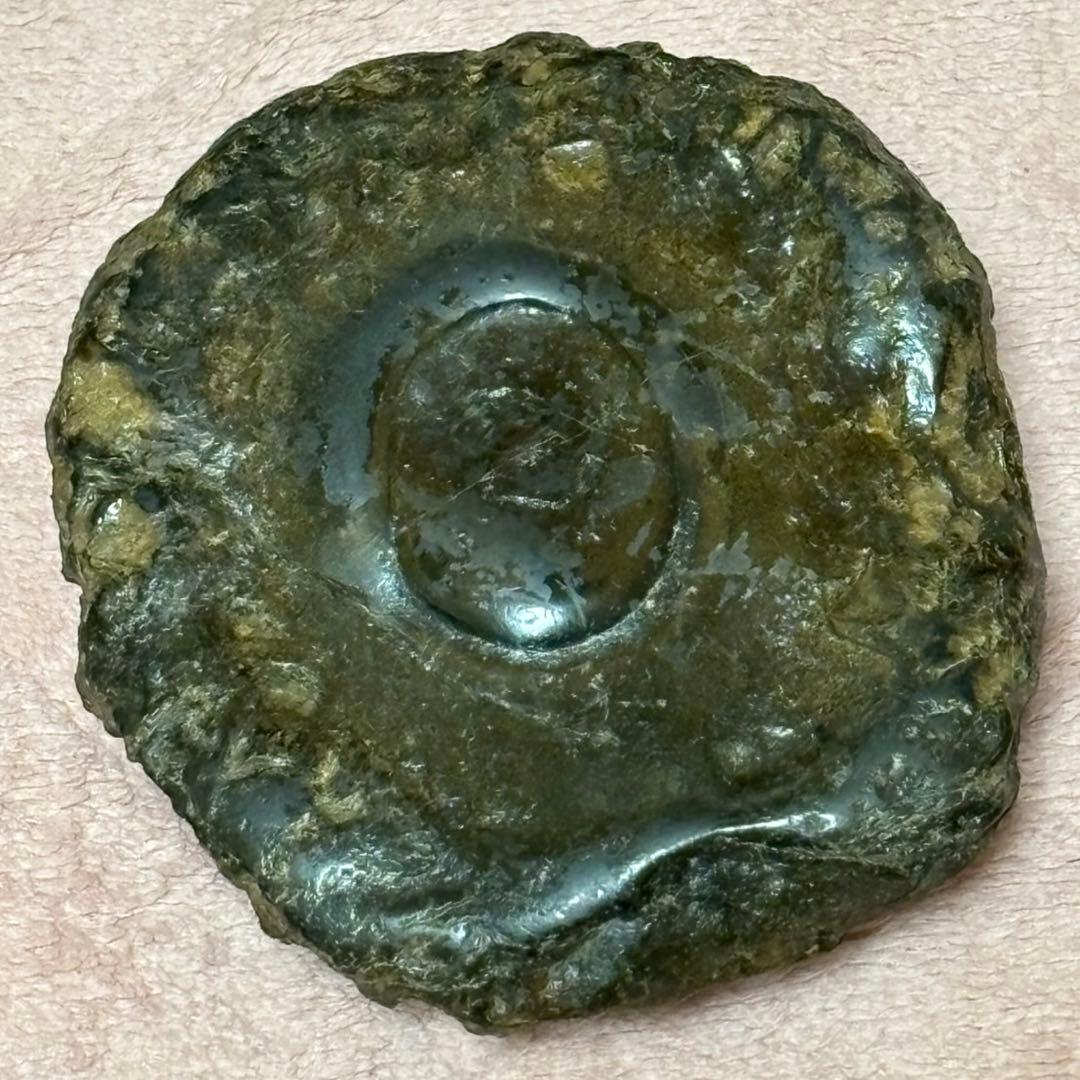 天然石　メロン馬蹄石　隕石　テクタイト　523g