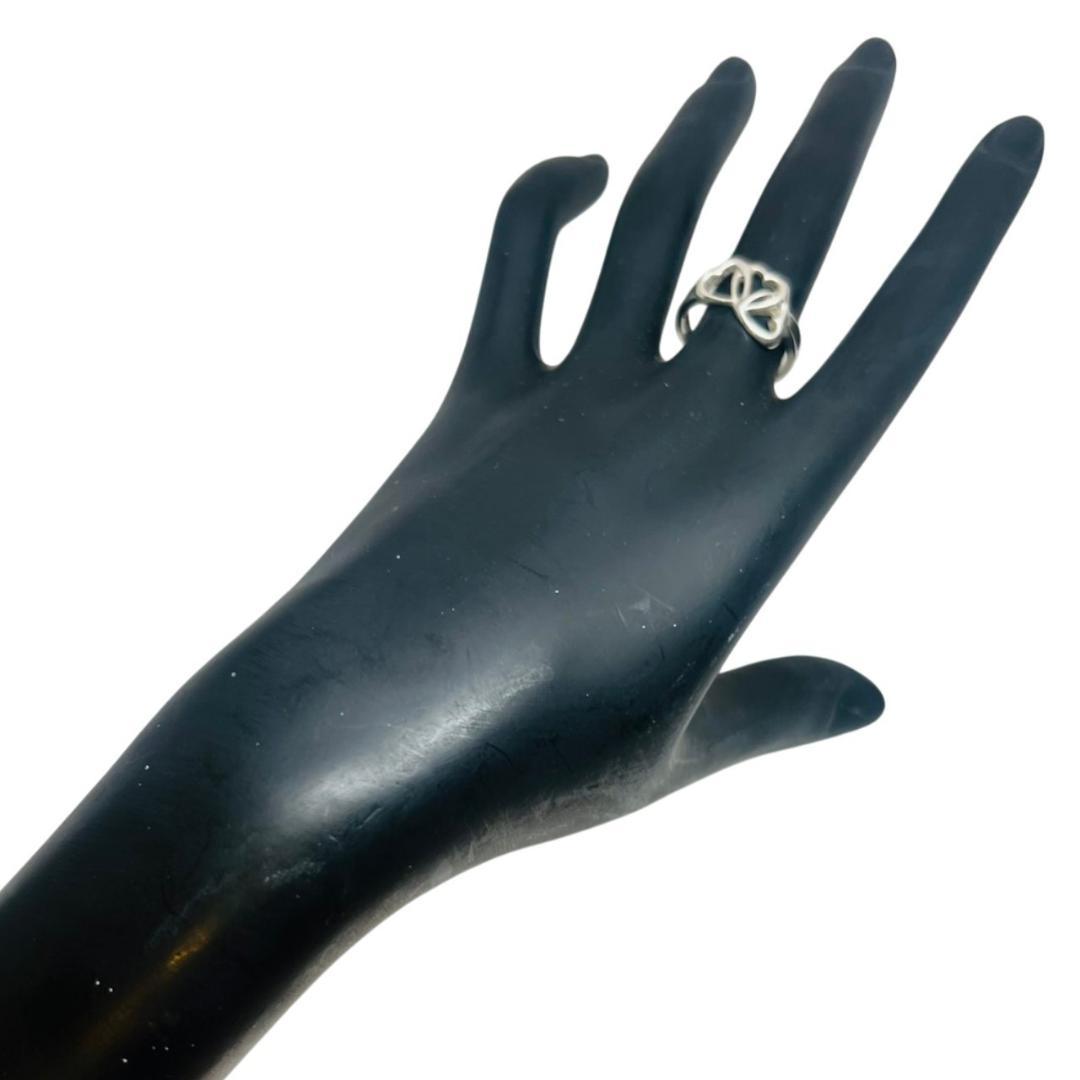 【極美品】TIFFANY 指輪 リング トリプルハート 925 シルバー 12号