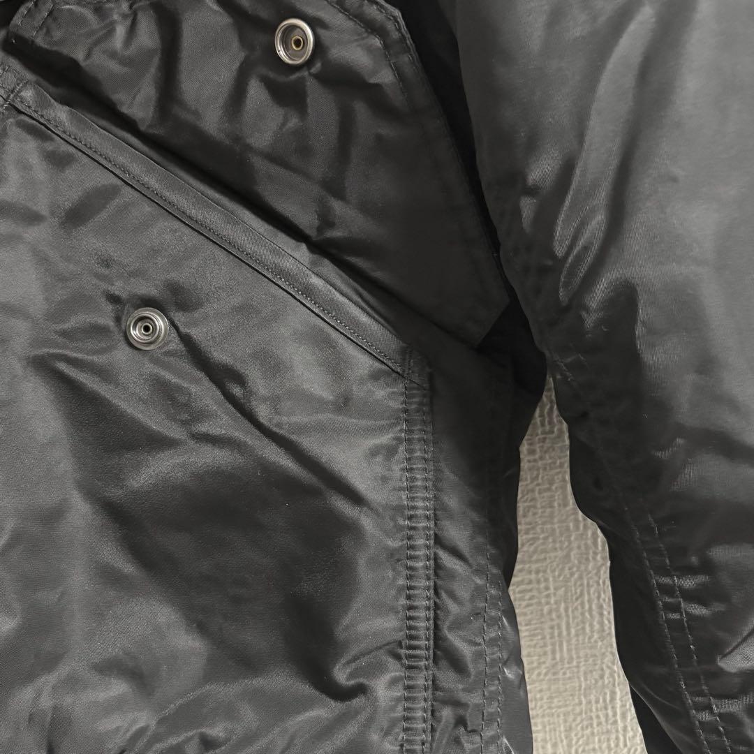 【美品】Schott ブラック MA-1 フライトジャケット S