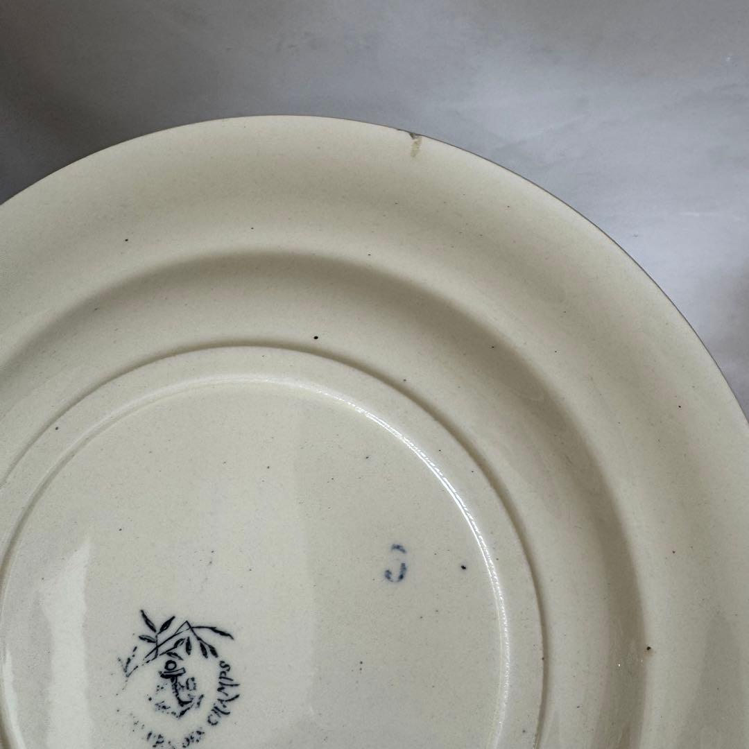 フランス アンティーク 蜂とお花のディナープレート②