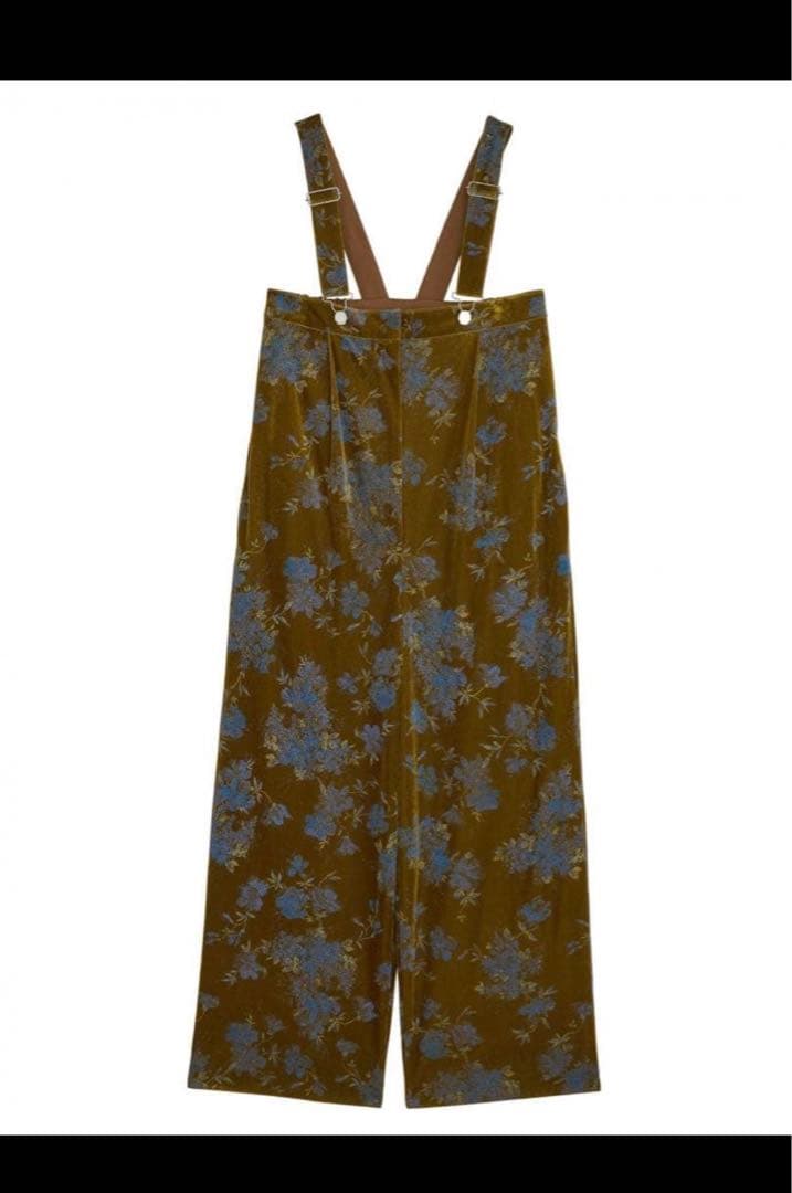 【MMERI VINTAGE】FLOWER PRINT VELOUR PANTS