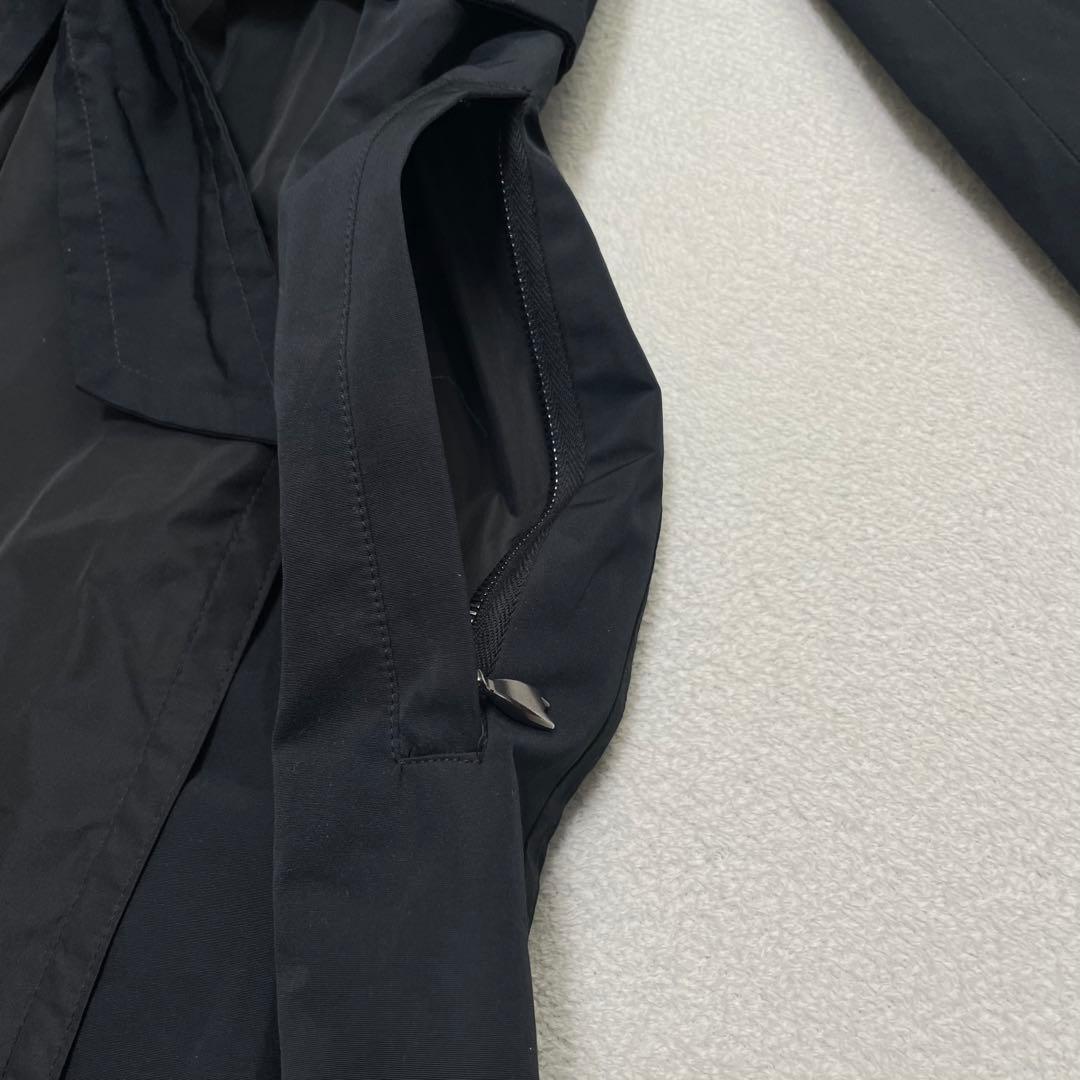 マックスマーラ フーデッドコート ベルテッド 36 レインウェア ビッグカラー