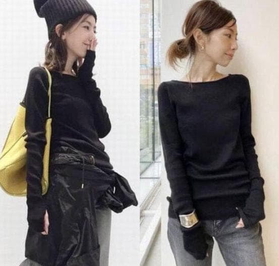 【極美品】L'Appartement リブニット ボートネック ★指抜き★