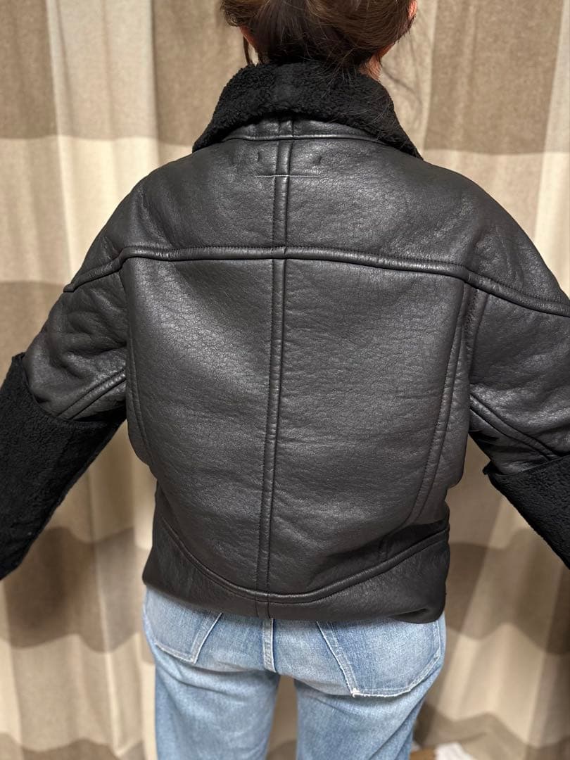 MM6 Maison Martin Margielaフェイクムートン、ライダース