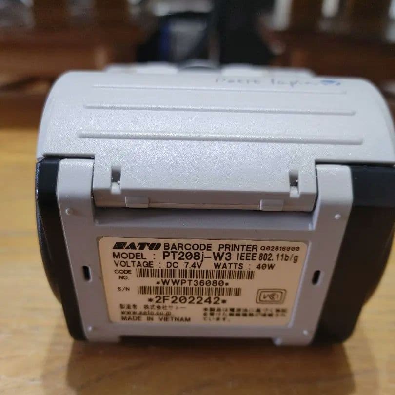 【美品】SATO モバイルプリンター Petit lapin PT208j-W3