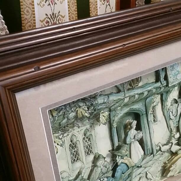 お値下げ☆シャドーボックス　街角の風景