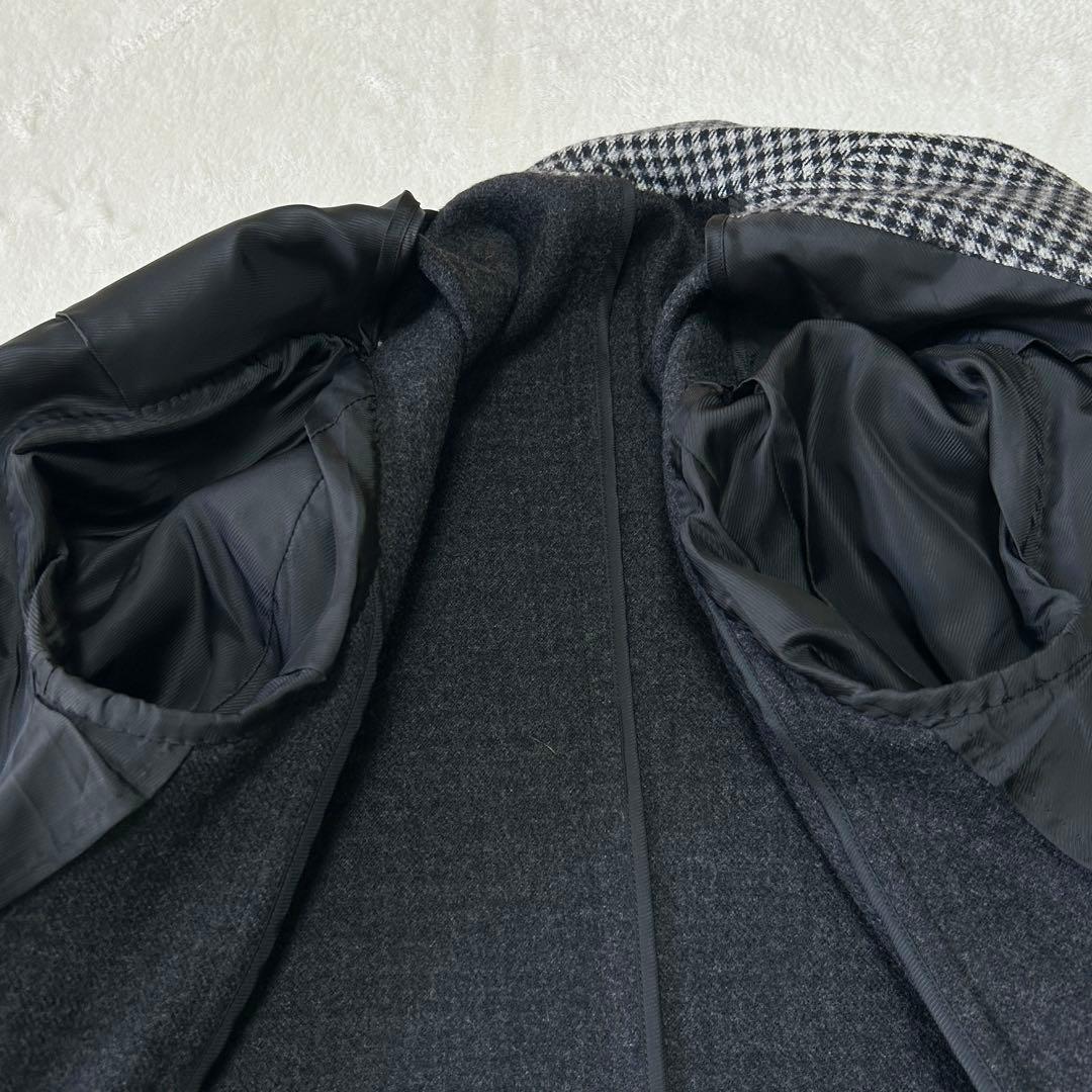 美品 エディフィス ロロピアーナ ダブルフェイス シングルチェスターコート42