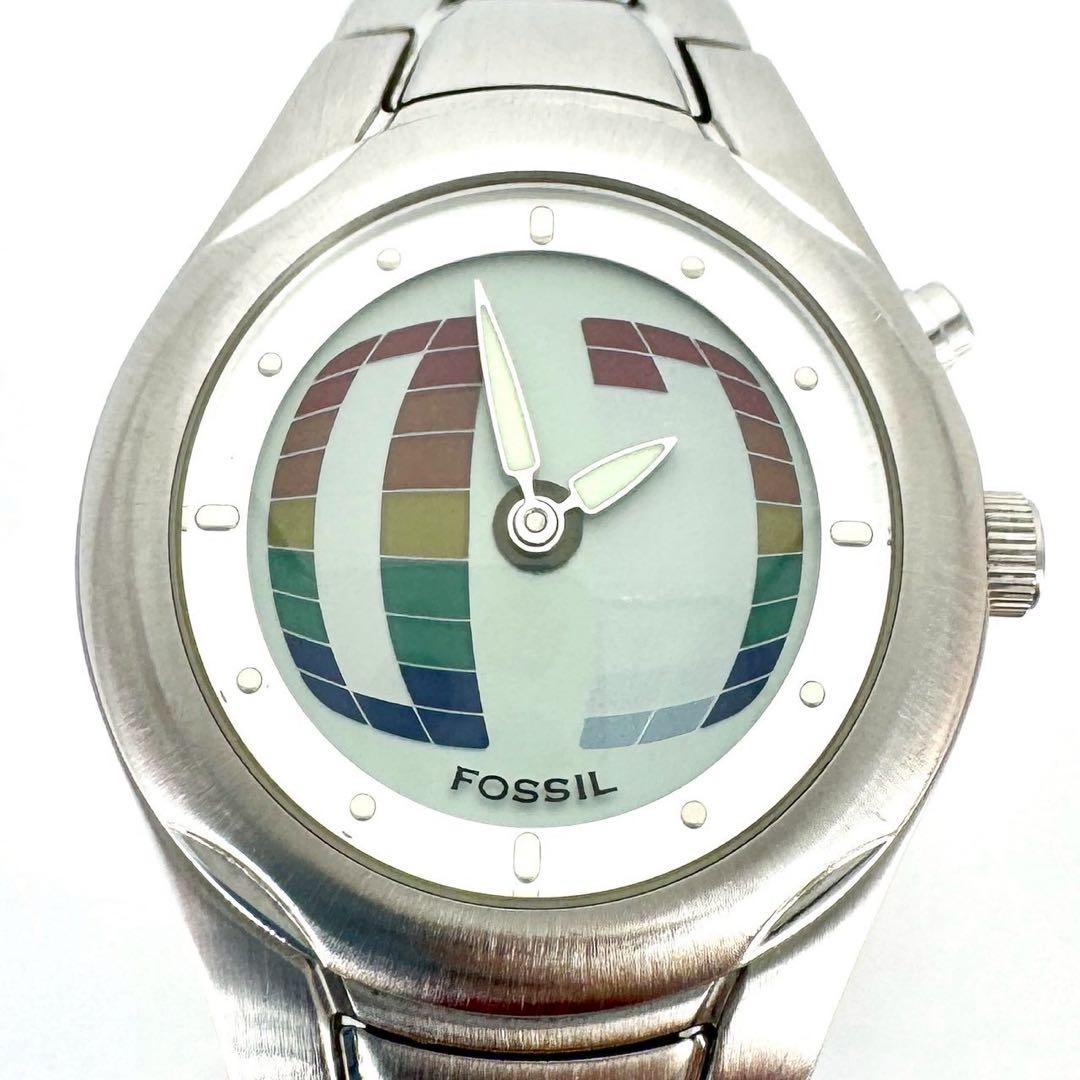 【希少/極美品/新品電池】FOSSIL BIGTIC JR-8091 ボーイズ