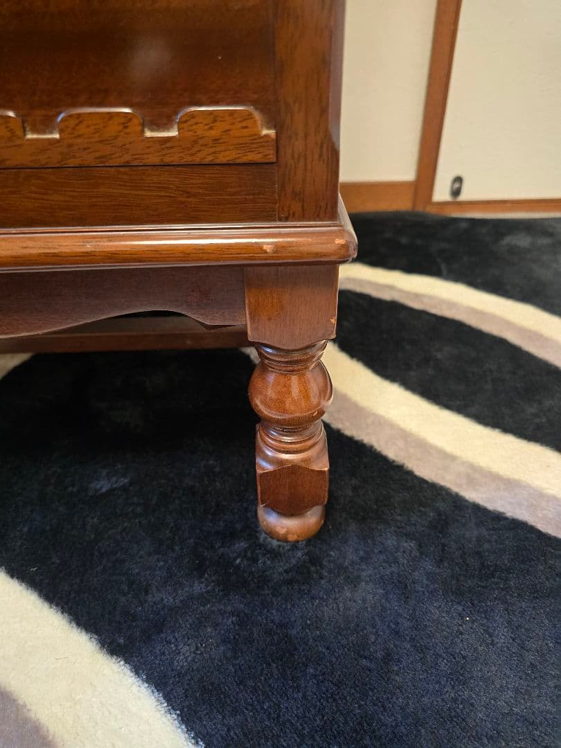 メープル不二屋 ガラス扉 キャビネット メープル不二家 マホガニー 神戸元町家具