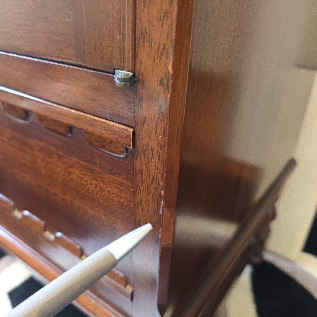 メープル不二屋 ガラス扉 キャビネット メープル不二家 マホガニー 神戸元町家具