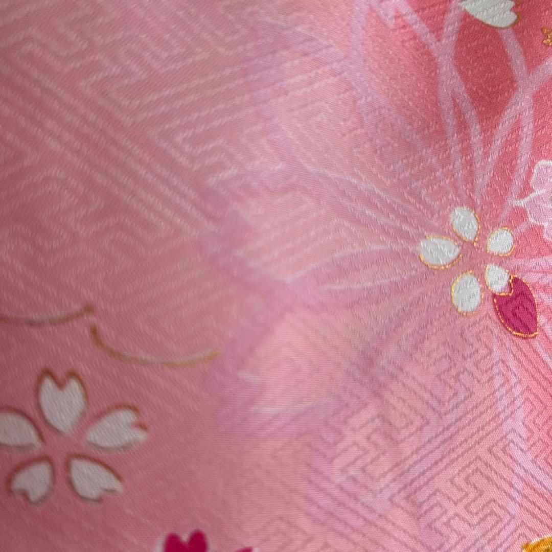 フルセット新品未使用　箱入り　七五三3歳　被布＆長着＆長襦袢＆小物　赤ピンク