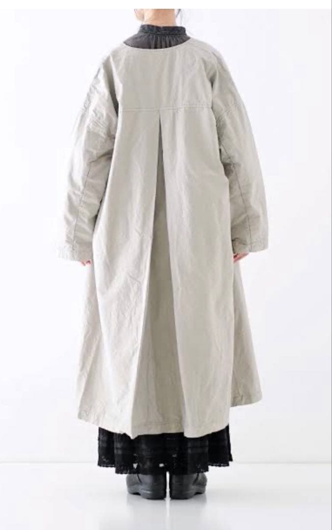 ネストローブnest Robe スーピマコットン ノーカラーコート　新品