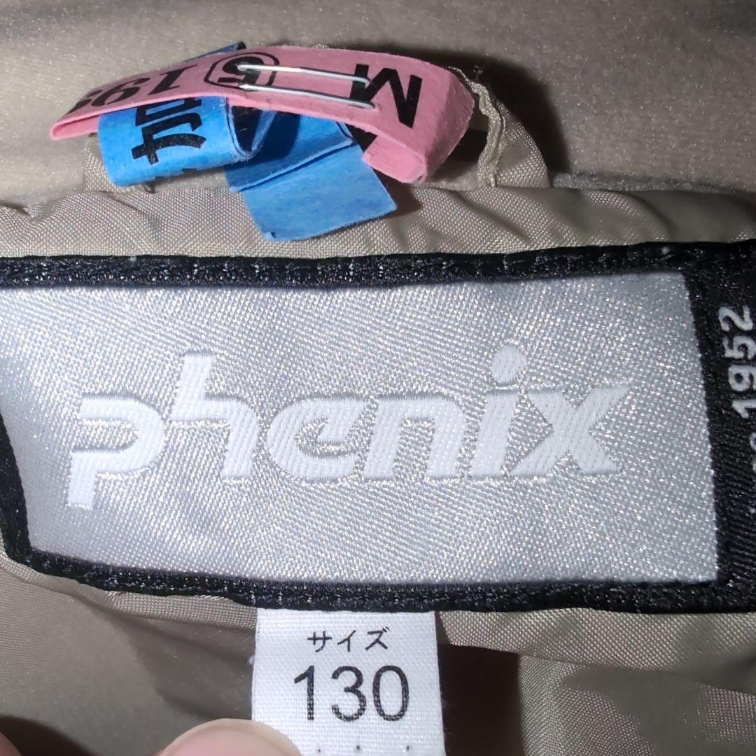 phenix キッズスキーウェア上下セット130cm 花柄 ジャケット+パンツ