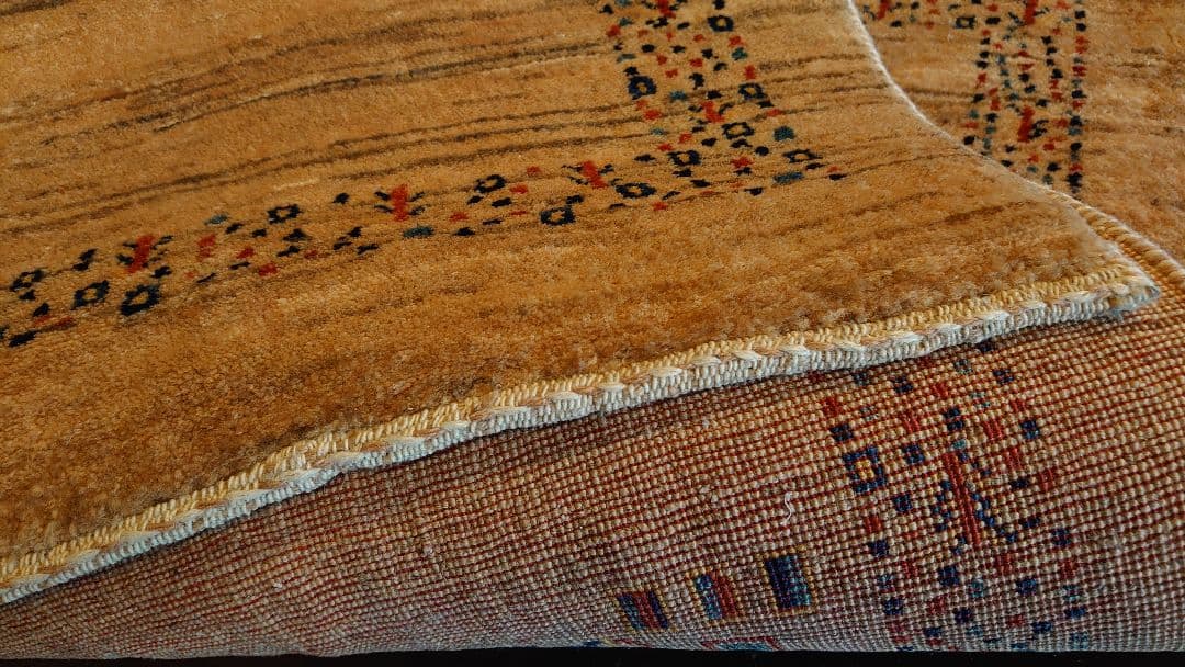 緞通　ラグ　ベルギーラグ　ペルシャ絨毯　敷物　旧家　蔵出し　1枚