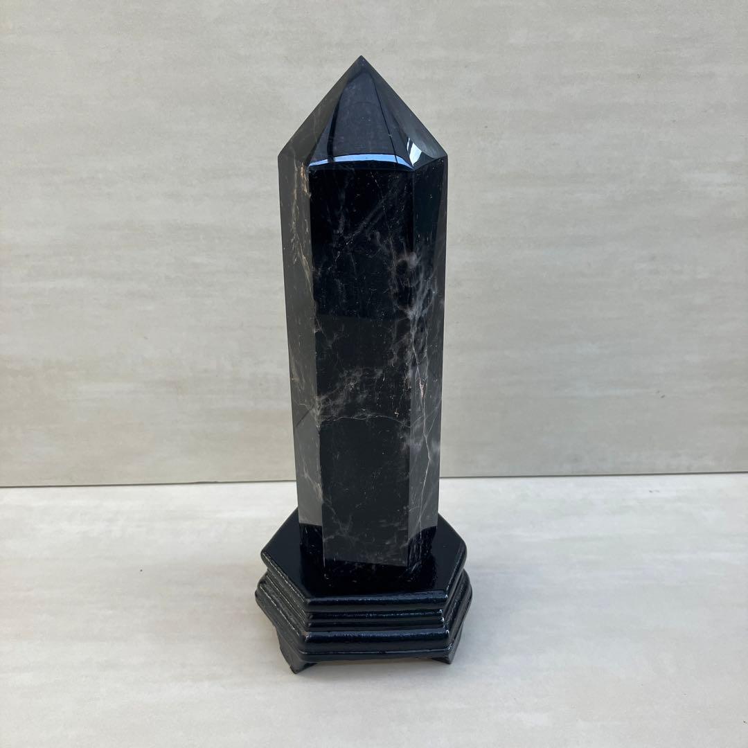 モリオン六角柱　パワーストーン　天然石　自然石　原石　鑑賞石