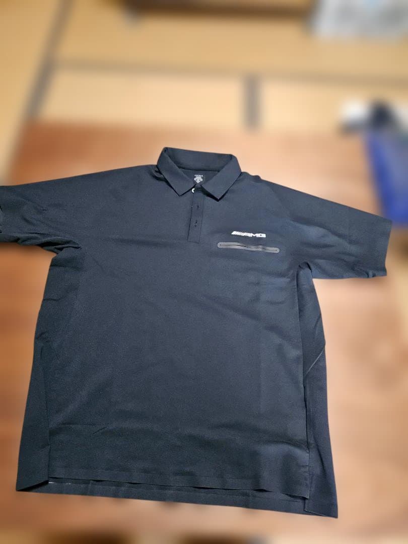 AMG DESCENTE ブラックポロシャツsizeXL