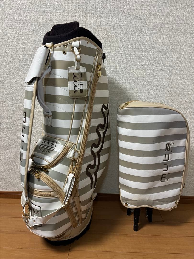 【muta MARINE 】ムータマリン ボーダー キャディバッグ 男女兼用