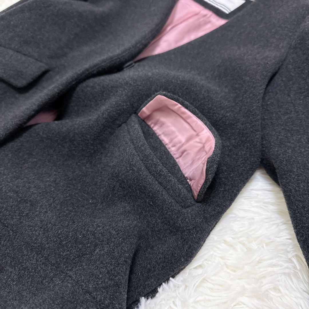 [美品] ボーダーズ アット バルコニー　ロングコート ウール カシミヤ　38