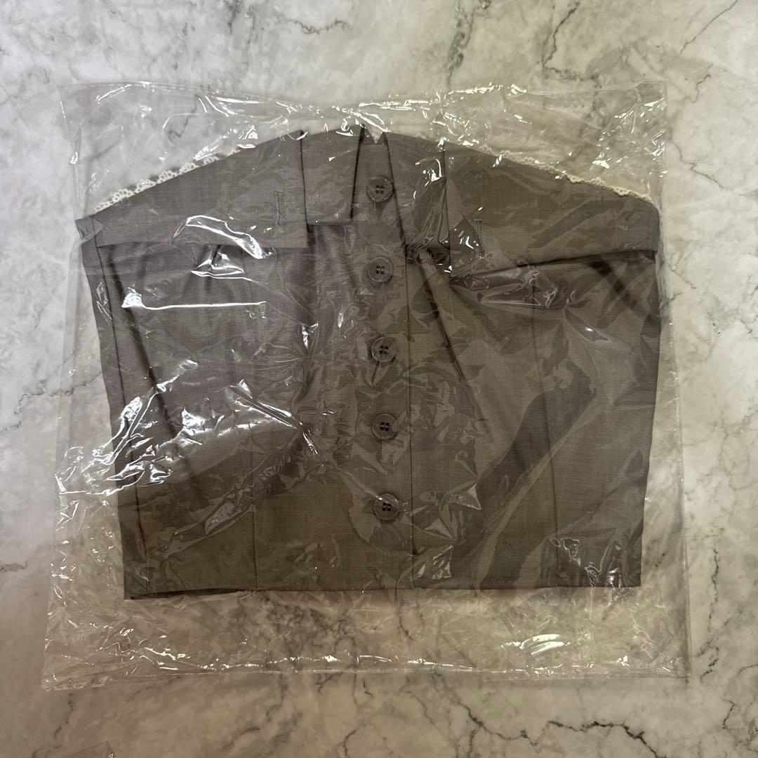 ♥️新品未使用タグ付きダーリッチ　カラーデザインベアトップ　グレー♥️