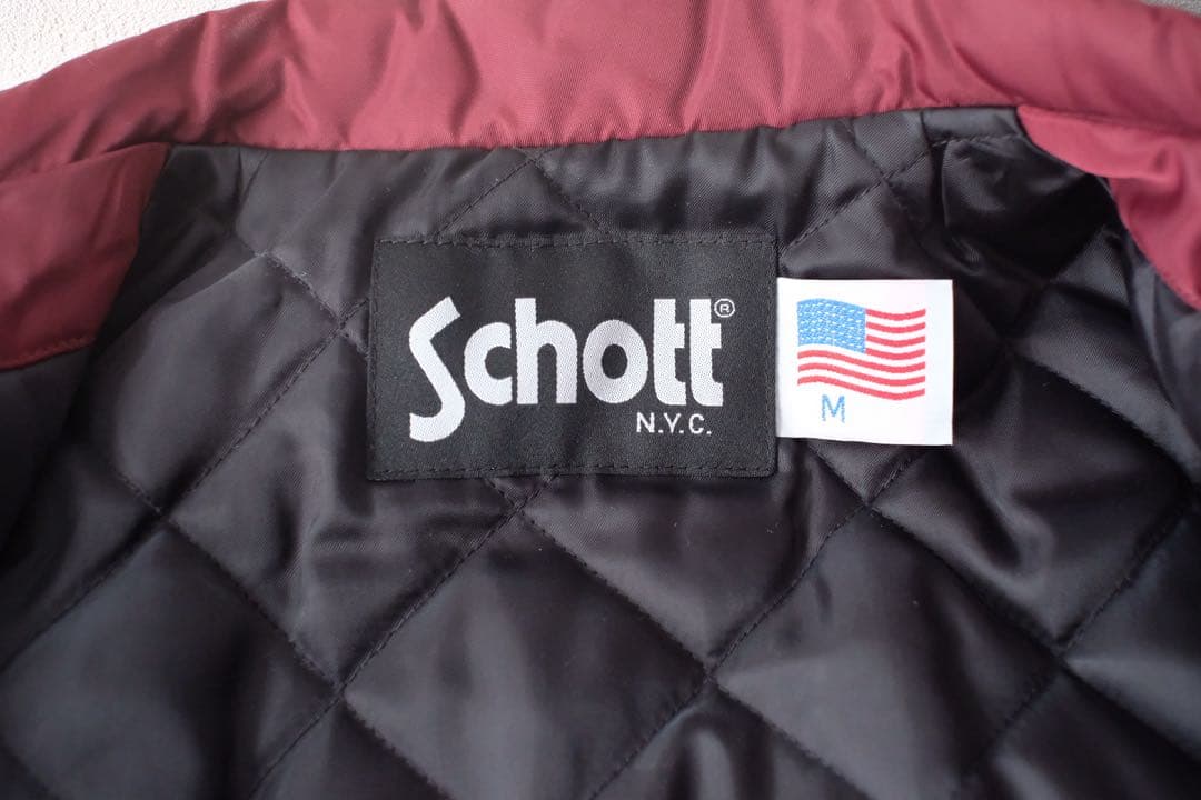 Schott バーガンディ ジャンパー