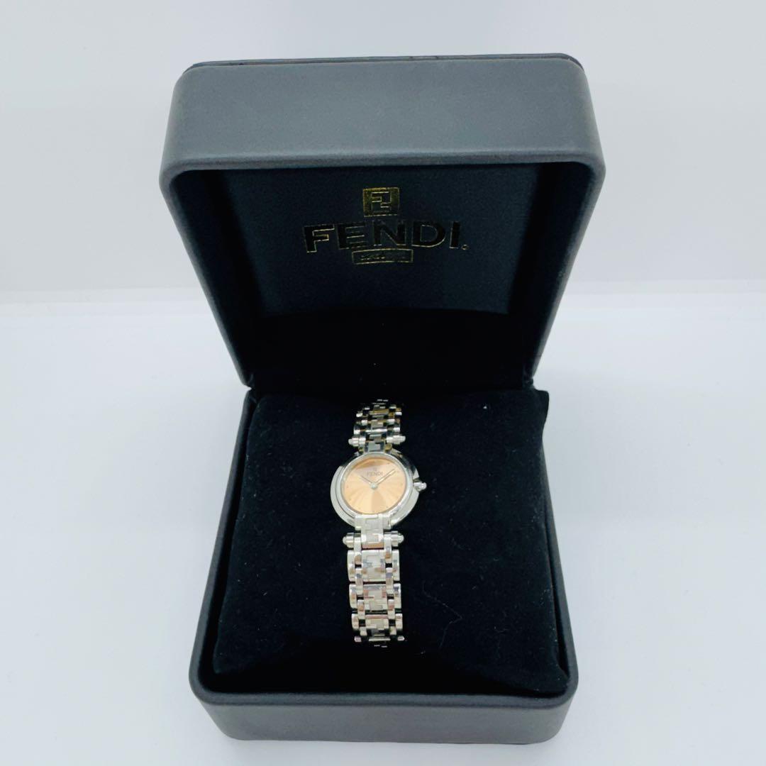 ✨FENDI✨フェンディ✨750L✨オロロジ✨ピンク文字盤✨ズッカ✨腕時計✨