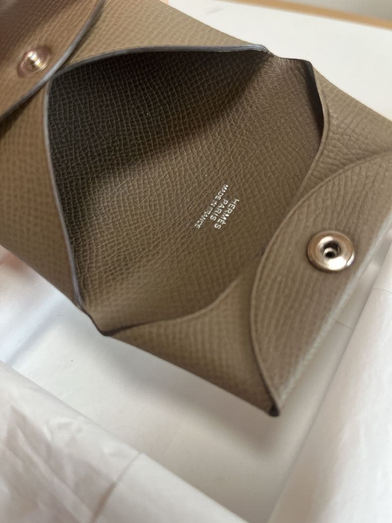 美品　HERMES エルメス　バスティア　ケース　エトゥープ