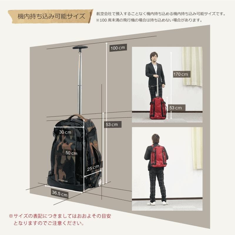 グリフィンランド 2WAYキャリーバッグリュック機内持ち込み サイズ迷彩柄