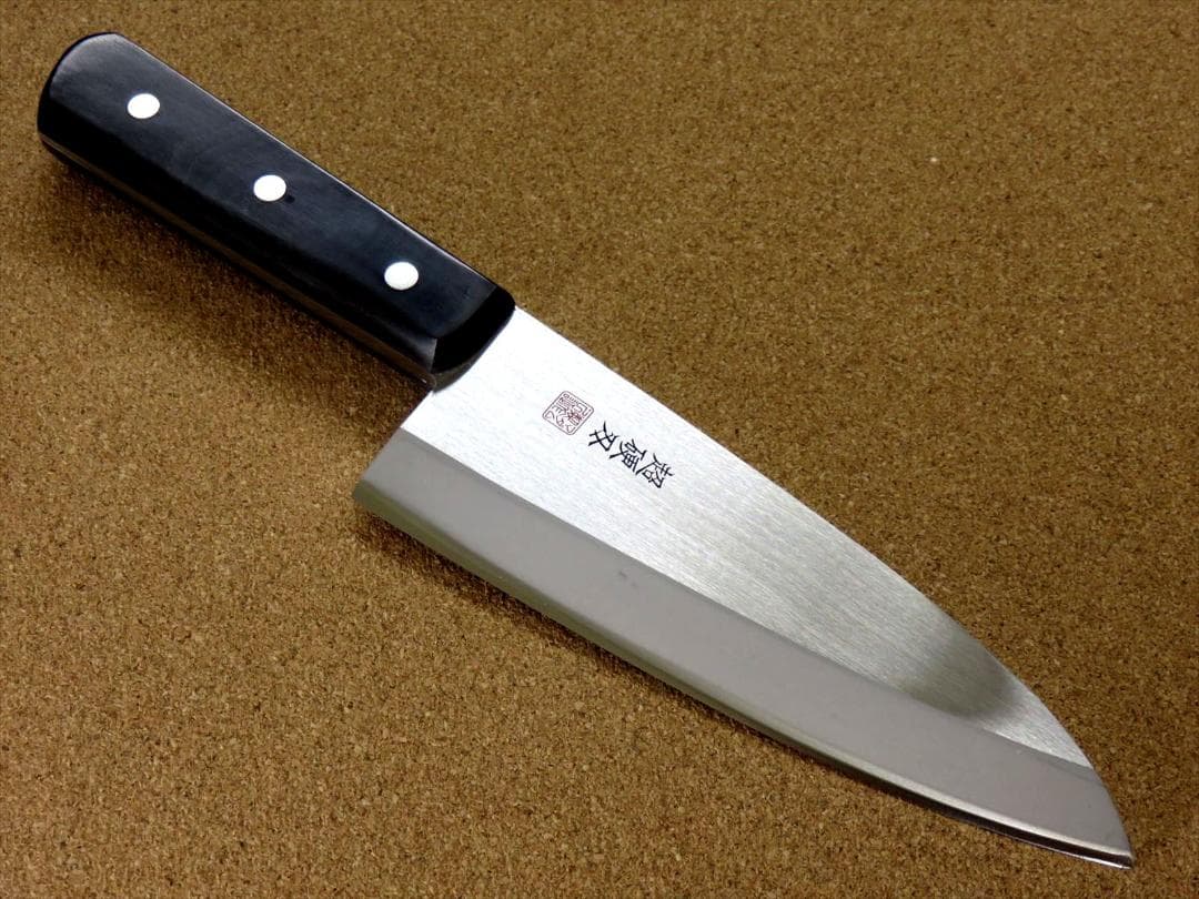 関の刃物 出刃包丁 165mm クロムモリブデン 魚 肉解体 右利き用 片刃包丁