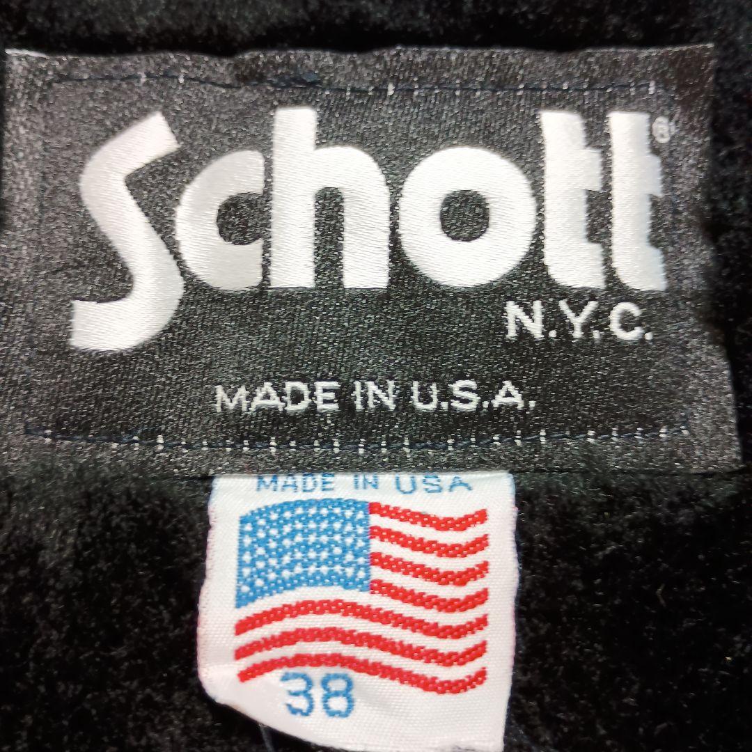 Schott レザー ライダース ジャケット ボア ライナー付 141