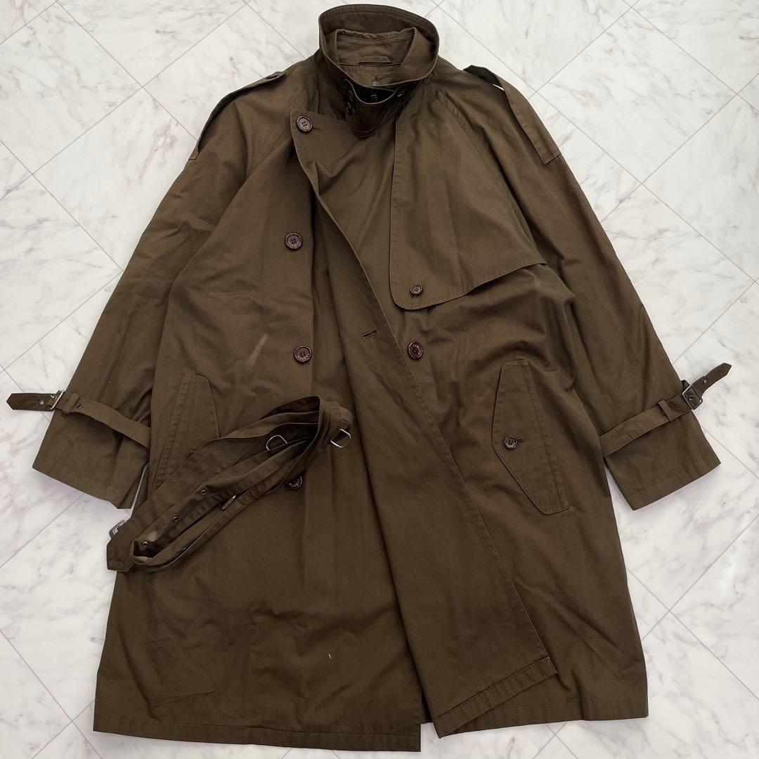 allegri イタリア製 トレンチコート オリーブ　古着　ミリタリー