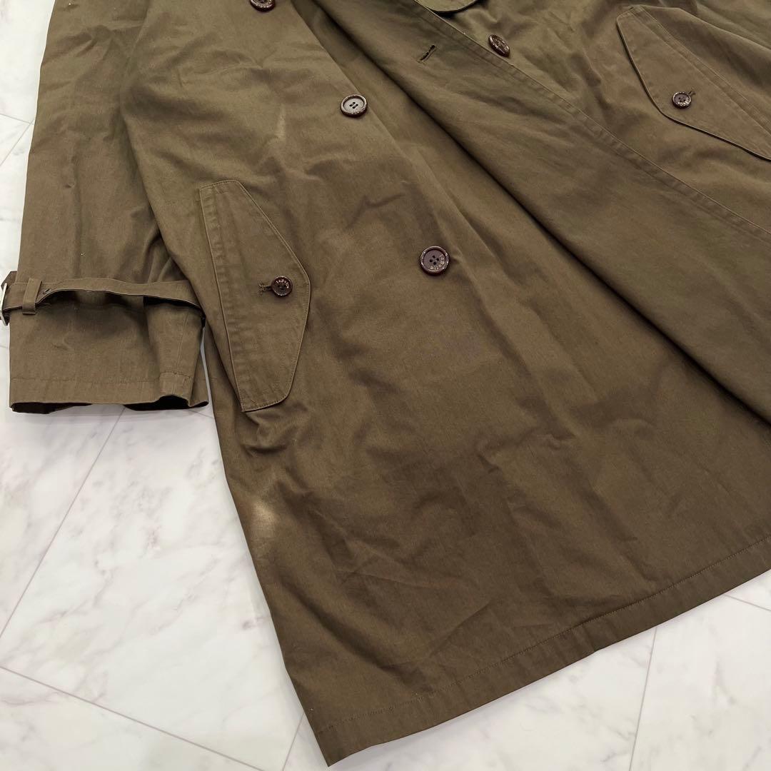 allegri イタリア製 トレンチコート オリーブ　古着　ミリタリー