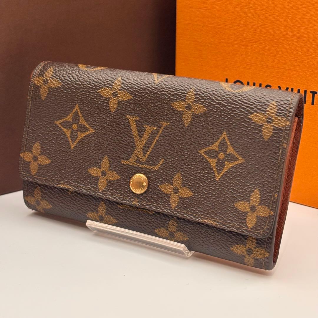 ✨鑑定済み✨ルイヴィトン✨モノグラム 二つ折り財布 ポルトモネビエ トレゾール