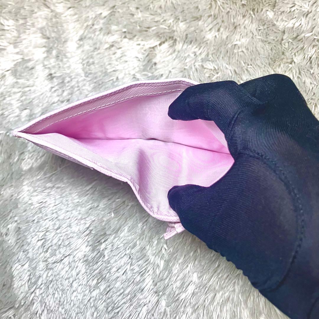 現行極美品✨ PRADA RFID内蔵 二つ折り財布 サフィアーノ 三角ロゴ