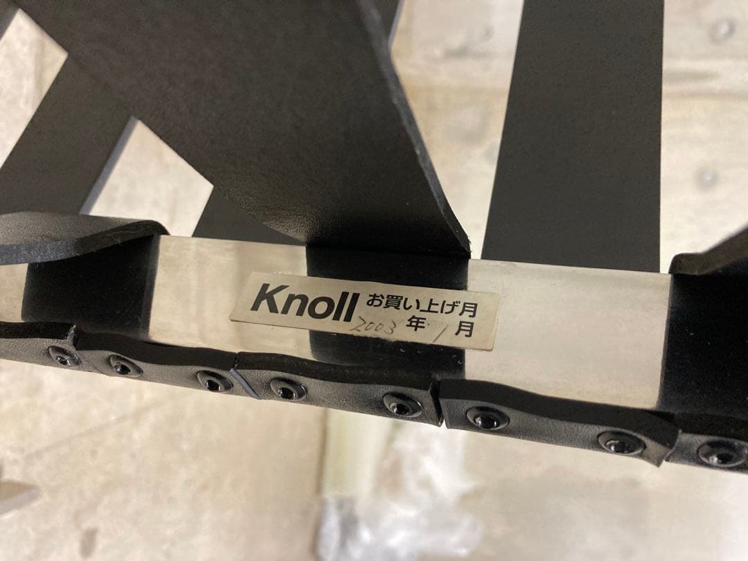 定価140万! 名作 良品 正規Knoll 黒 バルセロナ チェア　オットマン