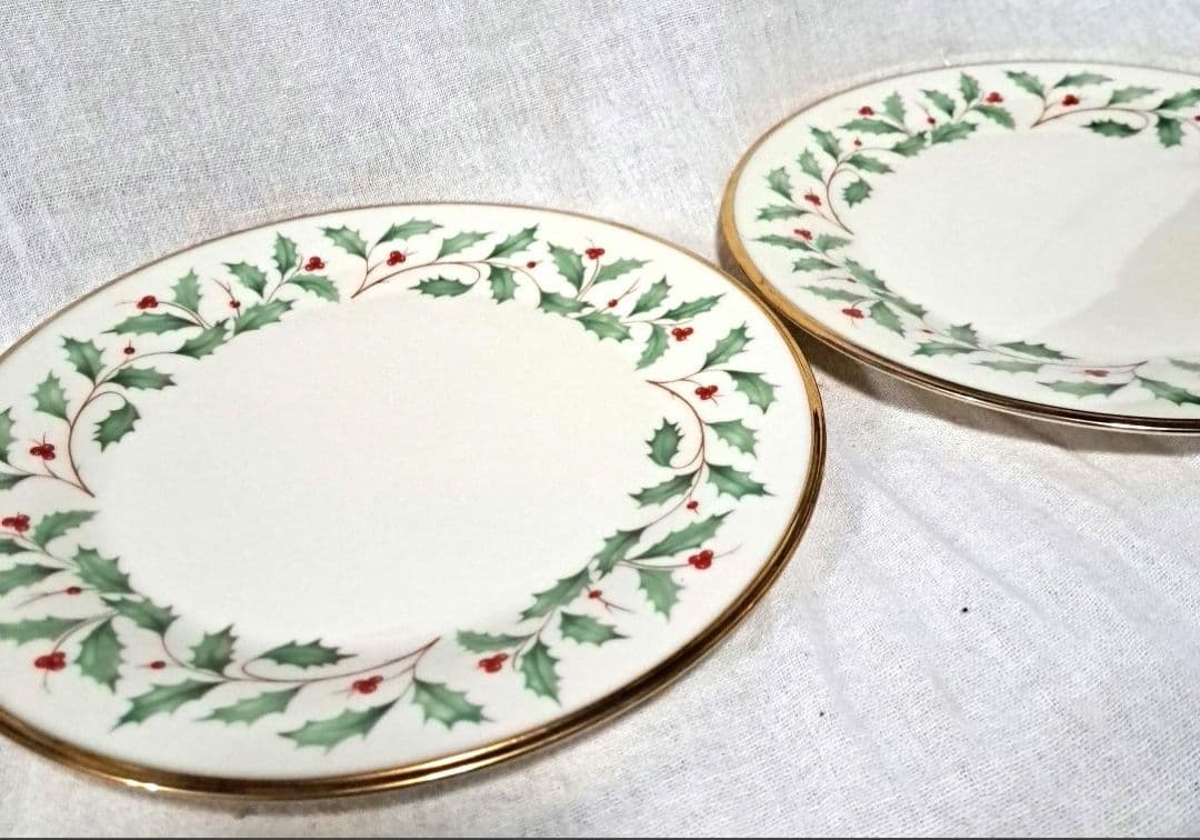 【未使用】レノックス　ホリデー　ディナープレート　Lenox 大皿　２枚29cm