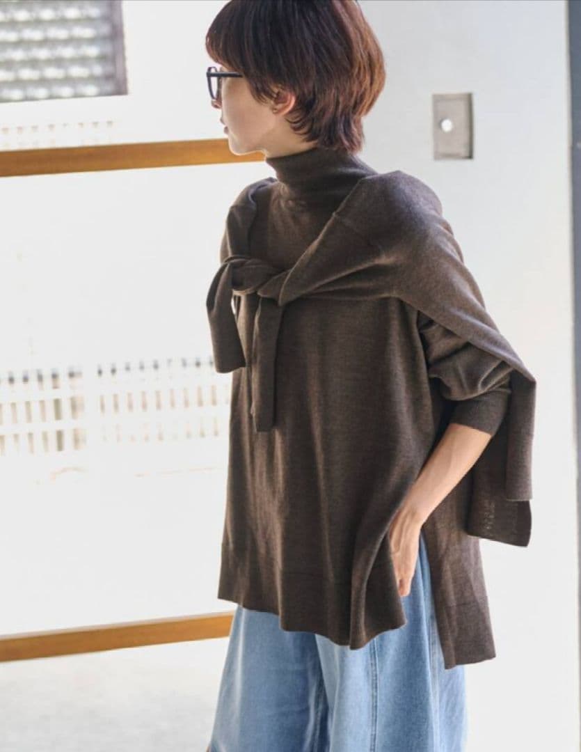 ジャーナルスタンダードレリューム ◇ BiellaYarnワイドタートルネック