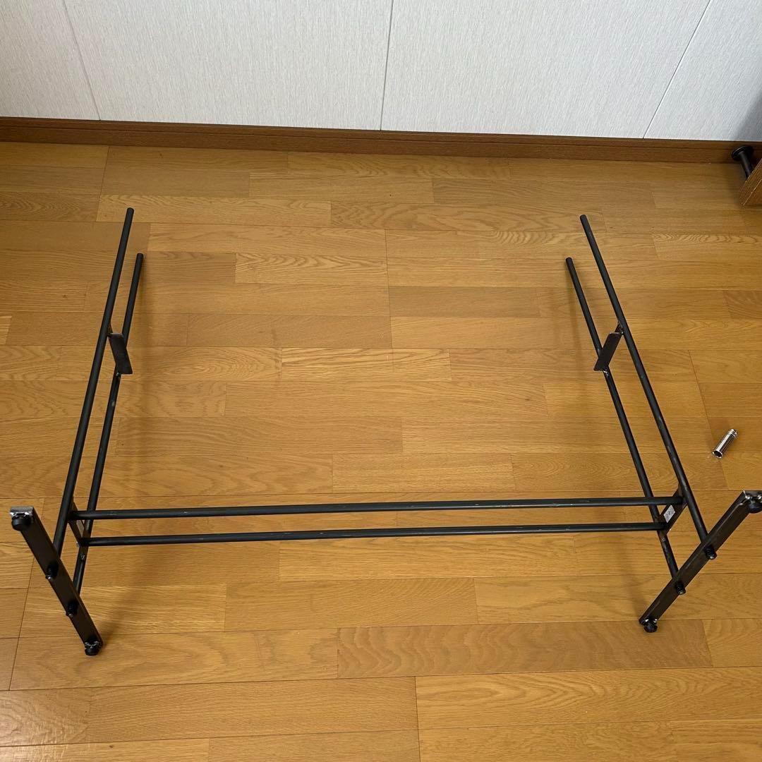 2段棚　ラック　アンティーク風　ハンドメイド　　アイアン家具