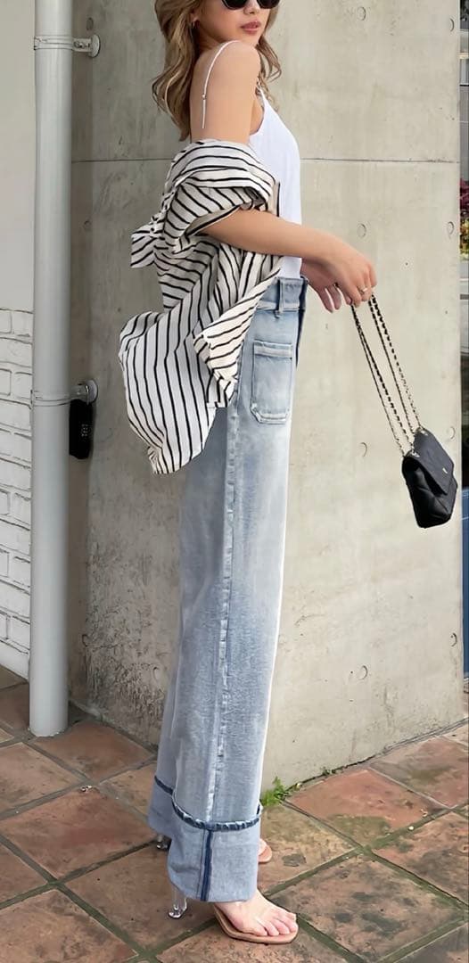 ROLL UP LOOSE DENIM みゆ出品