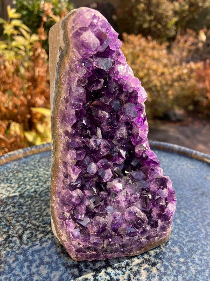 アメジスト結晶 置物　二月の誕生石　パワーストーン　ヒーリング