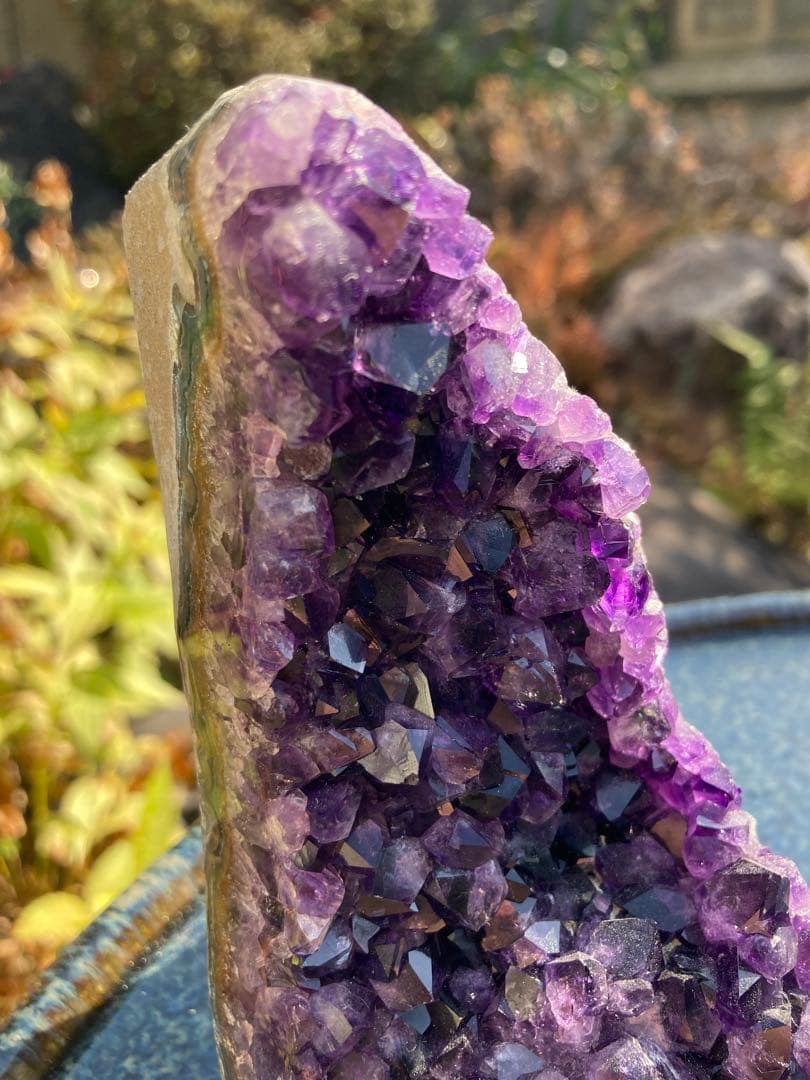 アメジスト結晶 置物　二月の誕生石　パワーストーン　ヒーリング