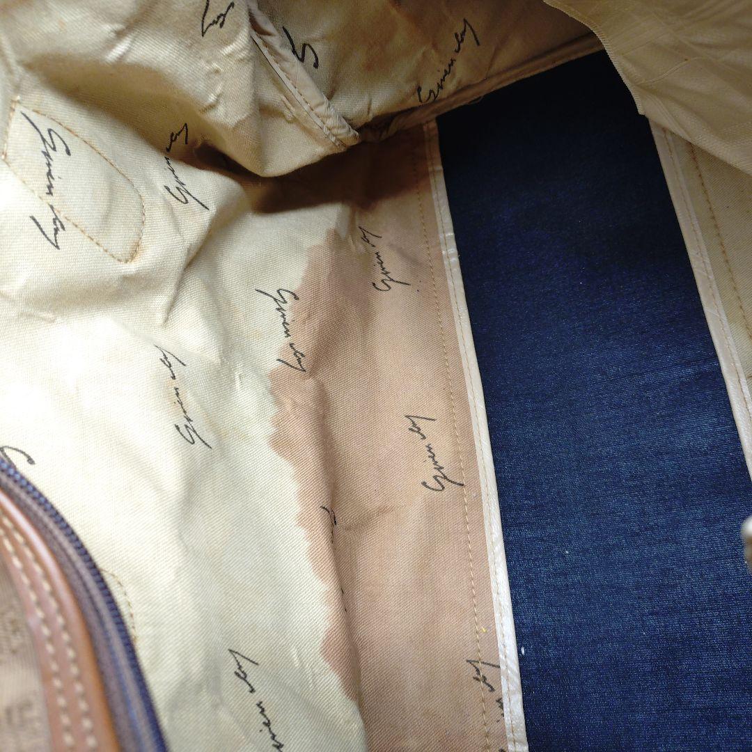 希少　ジバンシー　ボストンバッグ　キャンバス　レザー