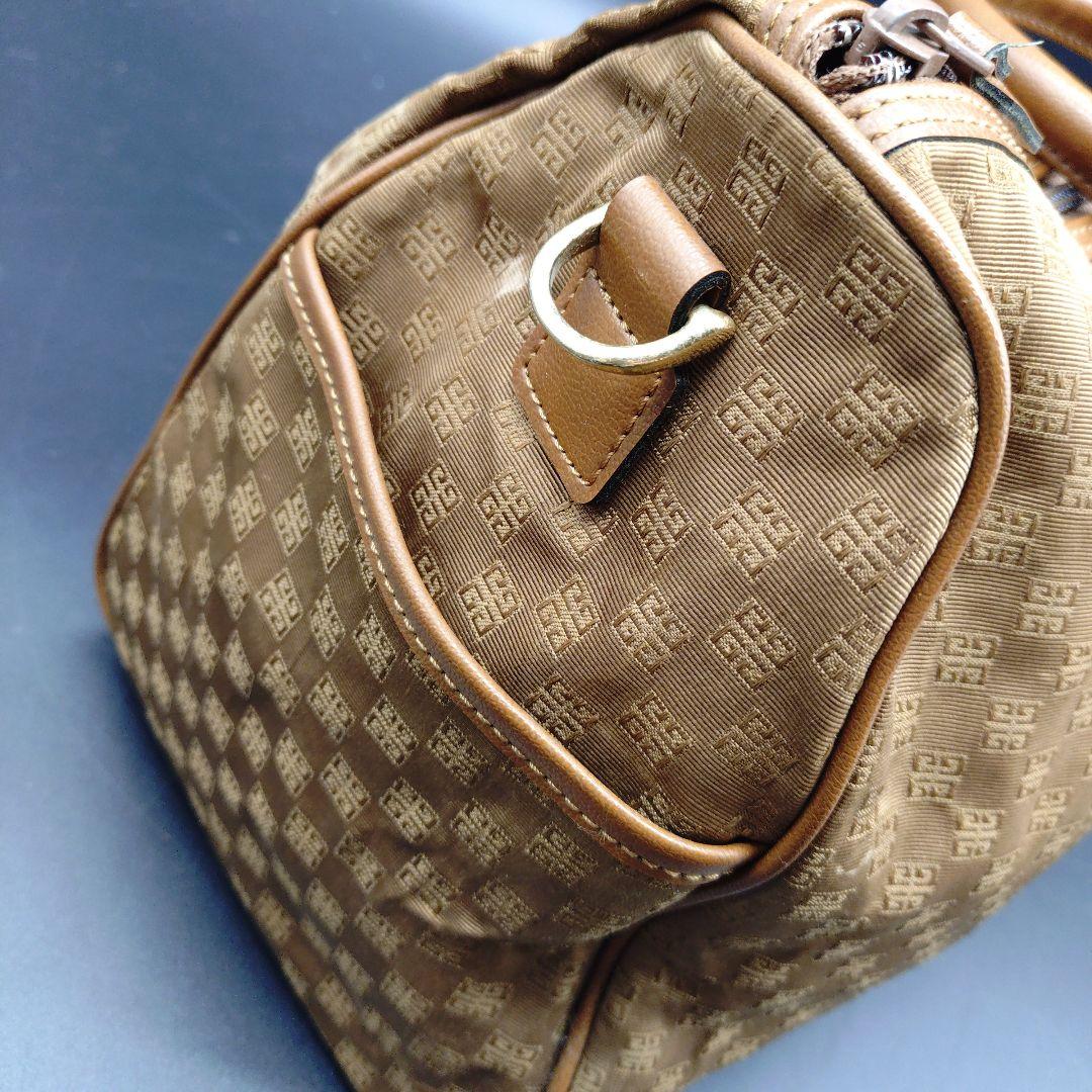 希少　ジバンシー　ボストンバッグ　キャンバス　レザー