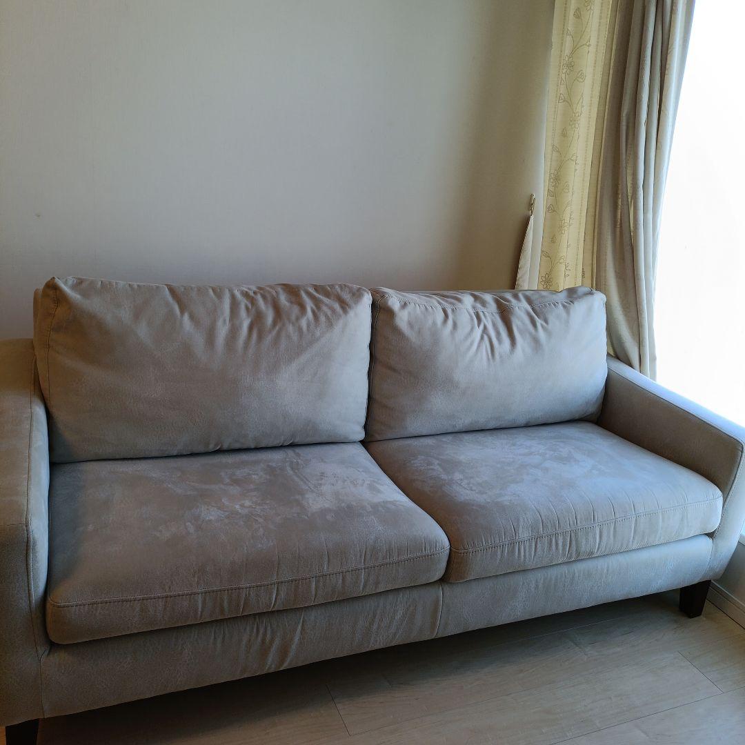 大塚家具　3人掛けソファ　イブ グレー ソファ 185cm