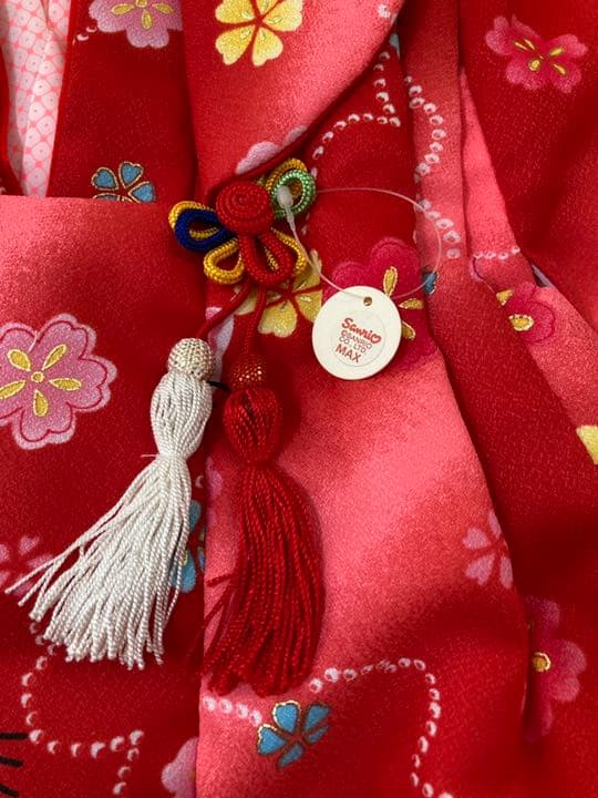 七五三　着物　女の子　被布セット　キティ