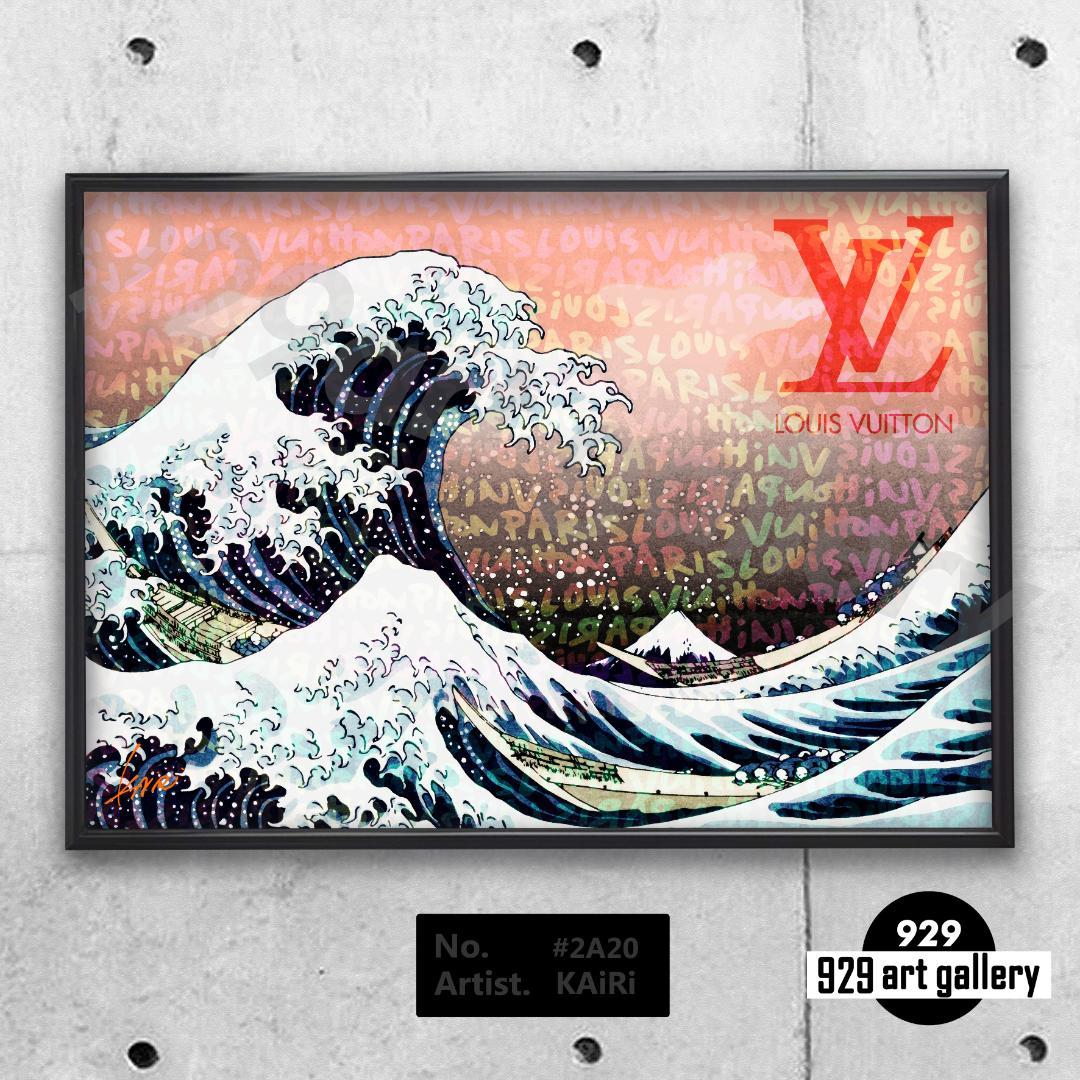 LOUIS VUITTON type☆アートインテリアポスター＃220★葛飾北斎
