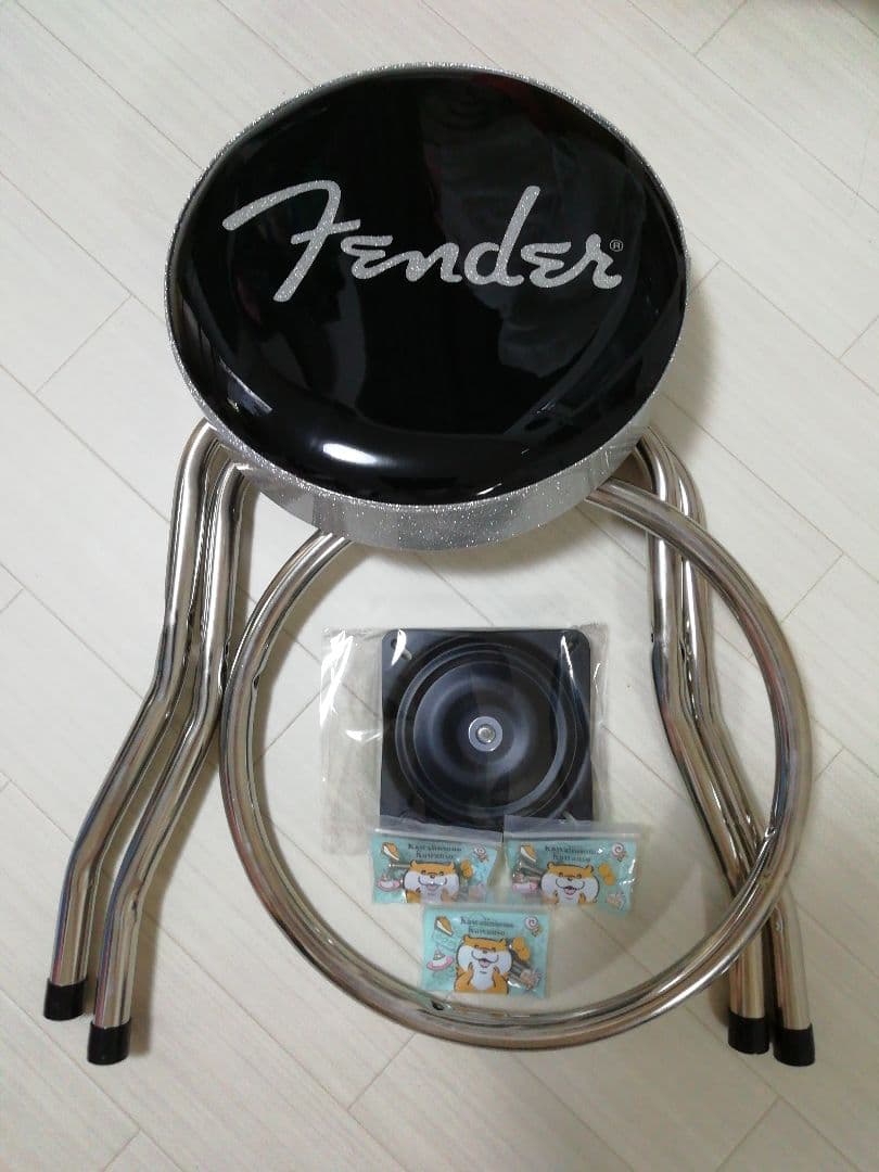 Fender スツール 黒 メタリック仕上げ