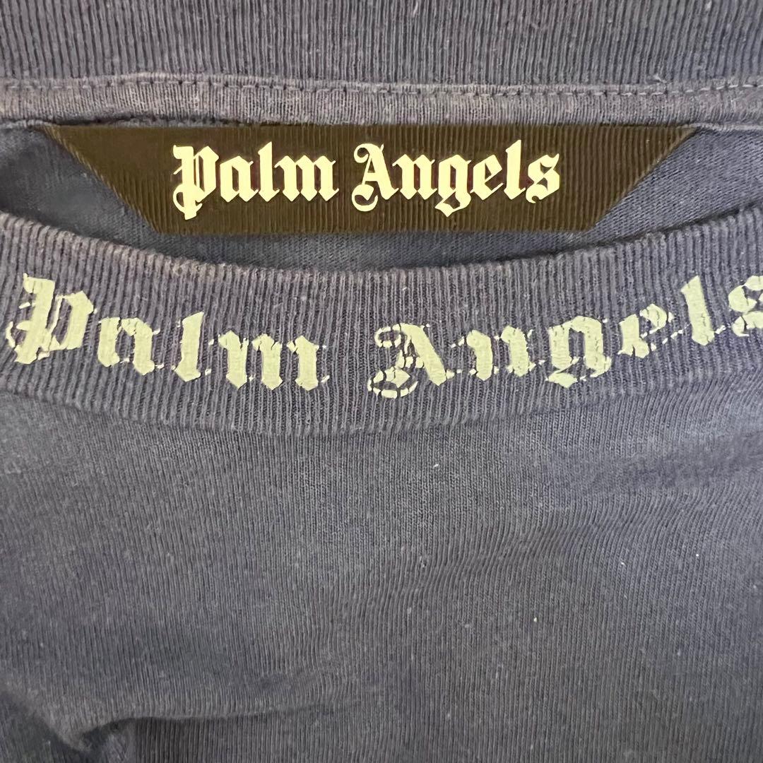 『希少カラー』　パームエンジェルス　完売　ロンT バックロゴ　紺　【XL】