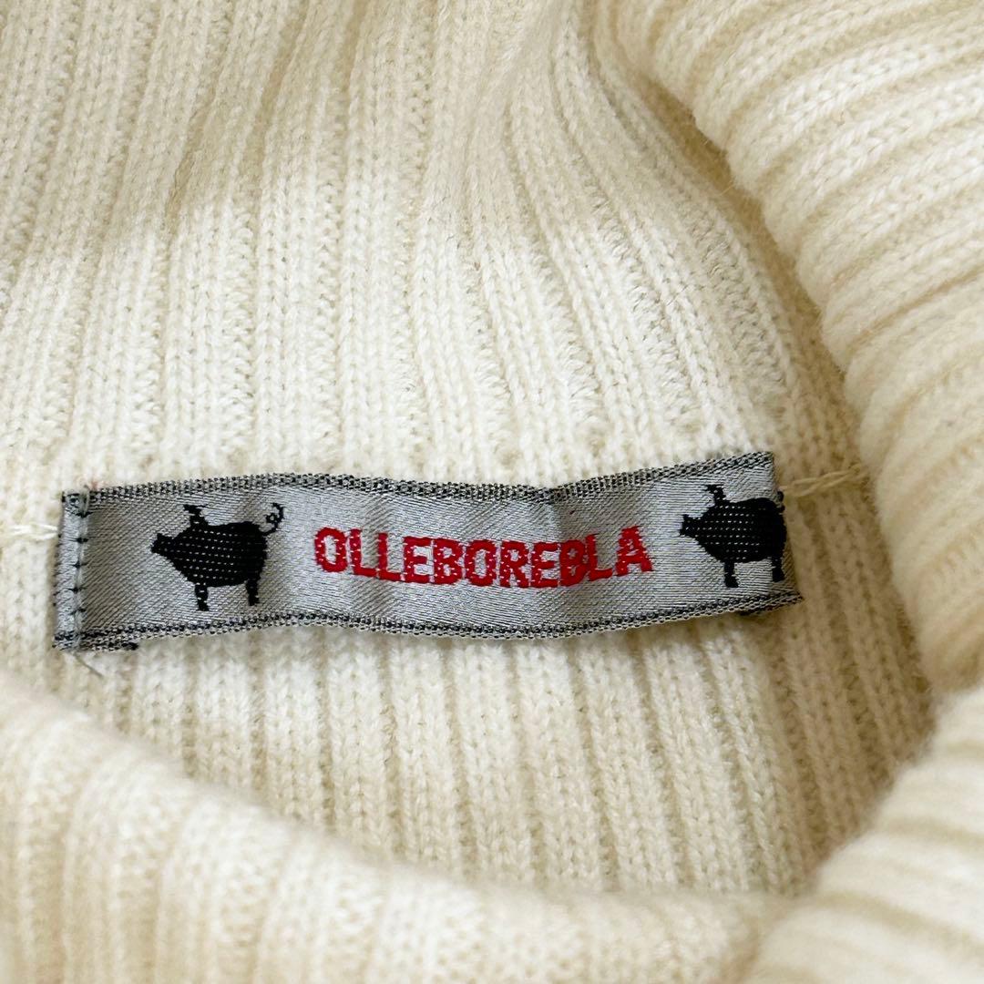 アルベロベロ ハイネック ニット セーター ぶたさん 異素材 ドッキング